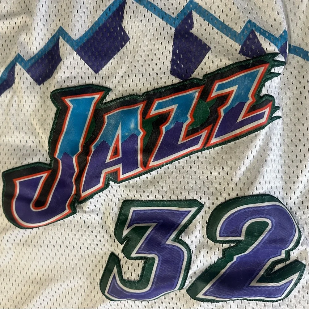Adidas Men Utah Jazz Karl Malone Jersey Sz Medium